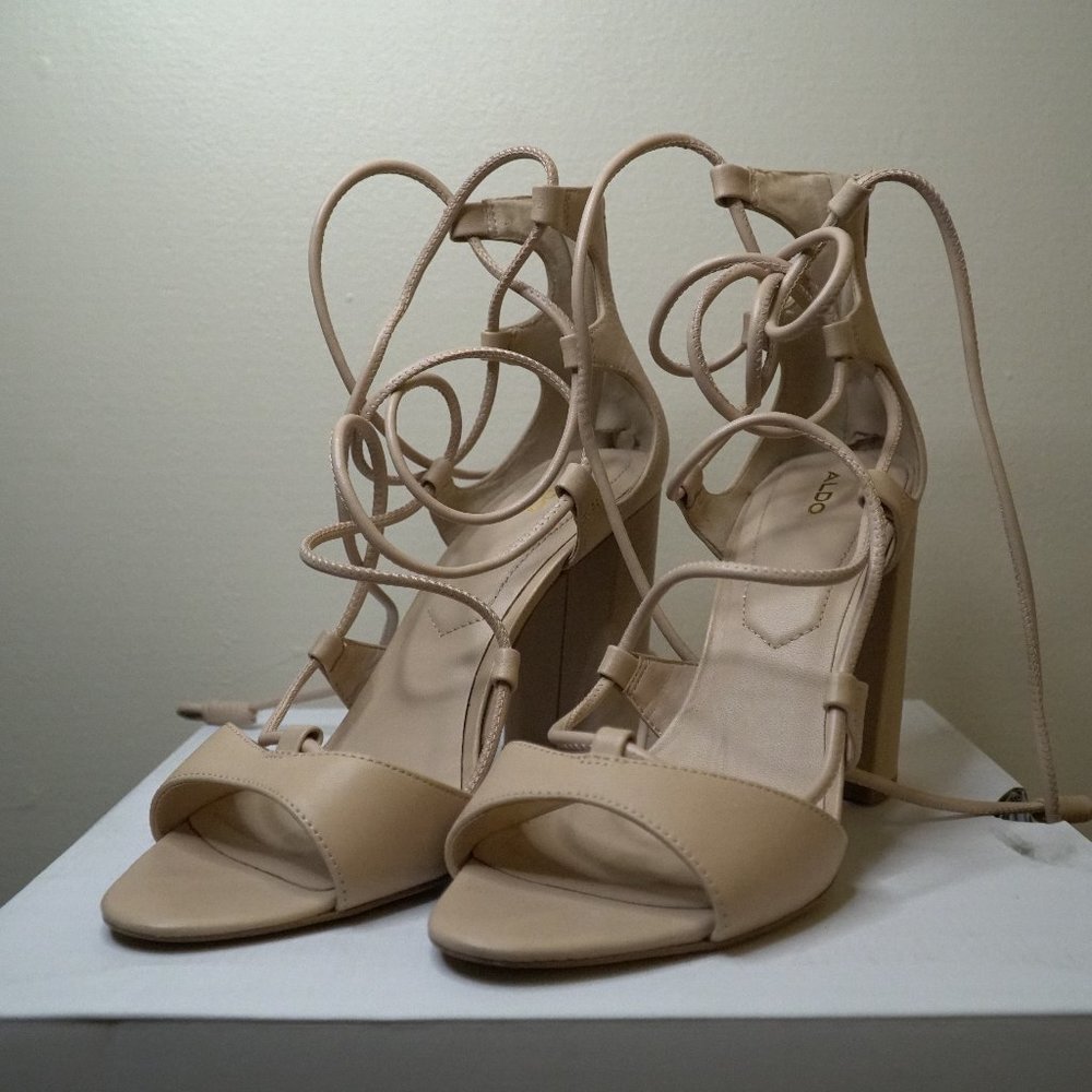 Aldo Tan Dress Sandals Size 10